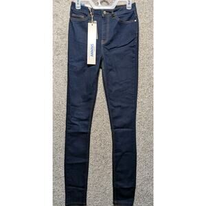 Super Stretch Skinny Jeans Dark Wash High Rise Size 10 NWT Lycra Women's Pant